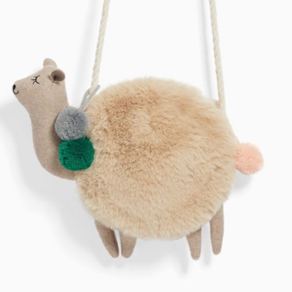 Zara Cute Llama Plush Crossbody Bag